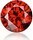 10 MM ROUND CZ STUD EARRINGS (GARNET)