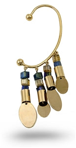 Wrap Around Cuff Fashion Earring - Dangling Crystals