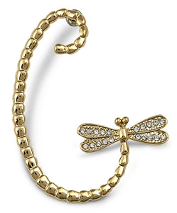 Wrap Around Cuff Fashion Earring - Dragonfly