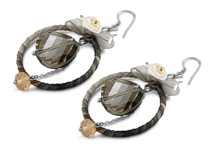 Fashion Earrings - Dangling w/ Crystals