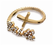 Fashion Ring - Cross w/ Faith Letters Wrap Around
