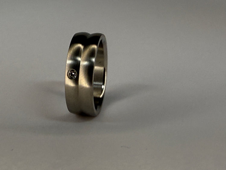 Titanium Ring w/ CZ