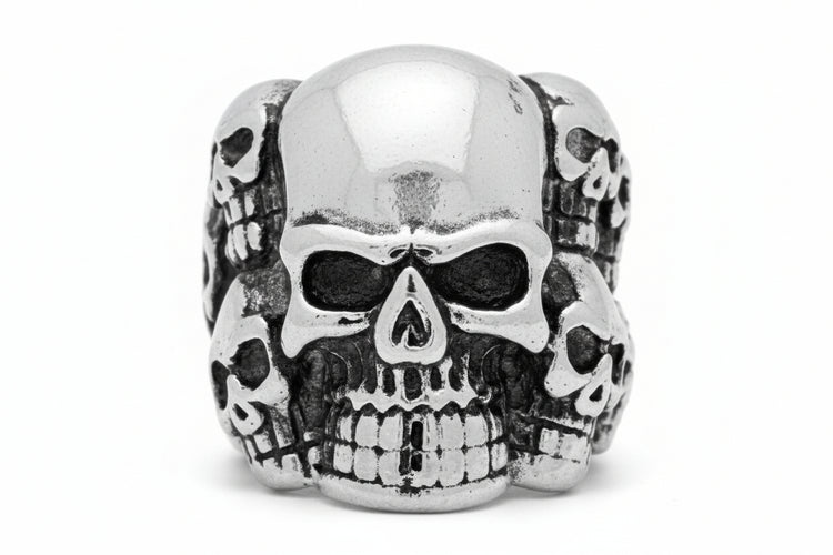 Stainless Steel Casting Ring - Skulls