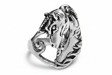 Stainless Steel Ring - Horse Design