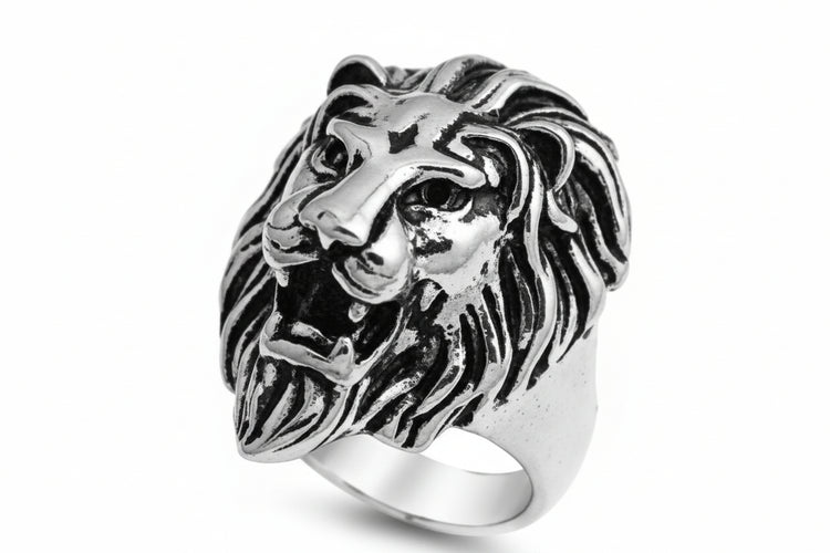 Stainless Steel Ring - Lion's Head