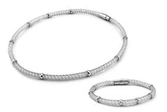 Stainless Steel Necklace and Bracelet Set