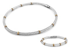 Stainless Steel Necklace and Bracelet Set