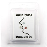 Lot of 20 Flower Shaped 20g nose studs