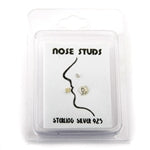 Lot of 20, 3pc. Star, Dolphin and Gem Sets 20g nose studs