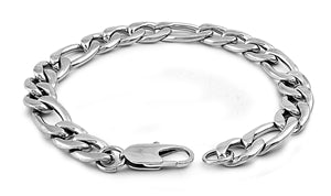Stainless Steel Bracelet - Figaro Chain