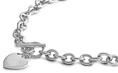 Stainless Steel Bracelet / Necklace w/ Heart Charm