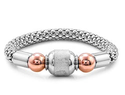 Stainless Steel Bracelet - Popcorn Brush Bracelet