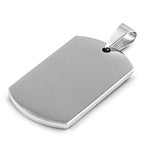 Steel Pendant - Dog Tag