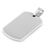 Steel Pendant - Dog Tag