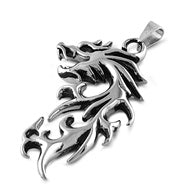 Steel Pendant - Dragon