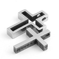Stainless Steel Pendant - Laser Cut Cross