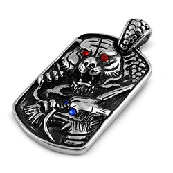 Stainless Steel Pendant - Wolf design