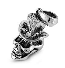Stainless Steel Pendant - Skull w/ Hat