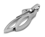 Stainless Steel Pendant - Goose Design w/ CZ