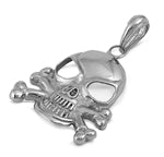 Stainless Steel Pendant - Skull w/ Crossbone