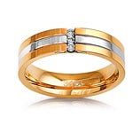 Stainless Steel Ring - Two-Tone