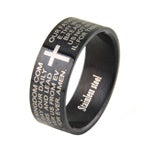 Stainless Steel Ring - Black IP