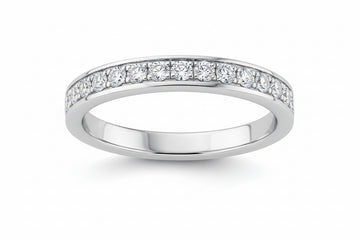 Stainless Steel Eternity Ring - Clear