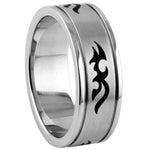 Stainless Steel Ring - Tribal Mark
