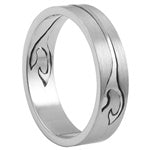 Stainless Steel Ring - Cut-out Tribal Design