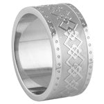 Stainless Steel Ring - Argyle Design