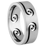 Stainless Steel Ring - laser cut design