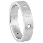 Stainless Steel Ring - CZ Inlay