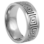 Stainless Steel Ring - Celtic Squares