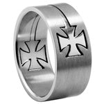 Stainless Steel Ring - Iron Cross Puzzle