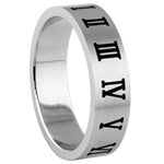 Stainless Steel Ring - Roman Numeral 3