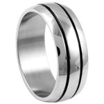 Stainless Steel Ring -Tri-Line
