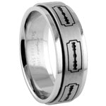 Stainless Steel Ring - Razor Spinner