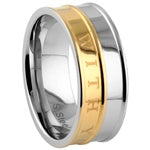 Stainless Steel Ring - Gold Love