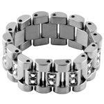 Stainless Steel Ring - Rolex Link