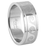 Stainless Steel Ring - Celtic Waves
