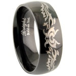 Stainless Steel Ring - Black Tribal 2