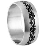 Stainless Steel Ring - Tribal Barb