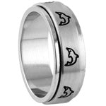 Stainless Steel Ring - Dolphins Spinner