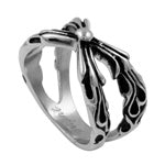 Stainless Steel Casting Ring - Gothic Cross