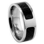Stainless Steel Ring - Carbon Bangle
