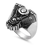 Stainless Steel Ring - Motorcycle Engine Design