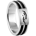Stainless Steel Ring - Tribal Cutout 2