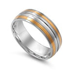 Stainless Steel Ring - Golden Ridge