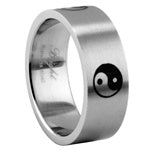 Stainless Steel Ring - Yin & Yang 2