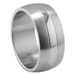 Stainless Steel Ring - Brushed Ridges 2